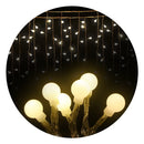 Jingle Jollys 600 LED Curtain Lights - Warm White - Coll Online