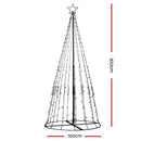 Jingle Jollys 3M LED Christmas Tree Lights 330 LED Xmas Multi Colour Optic Fiber - Coll Online