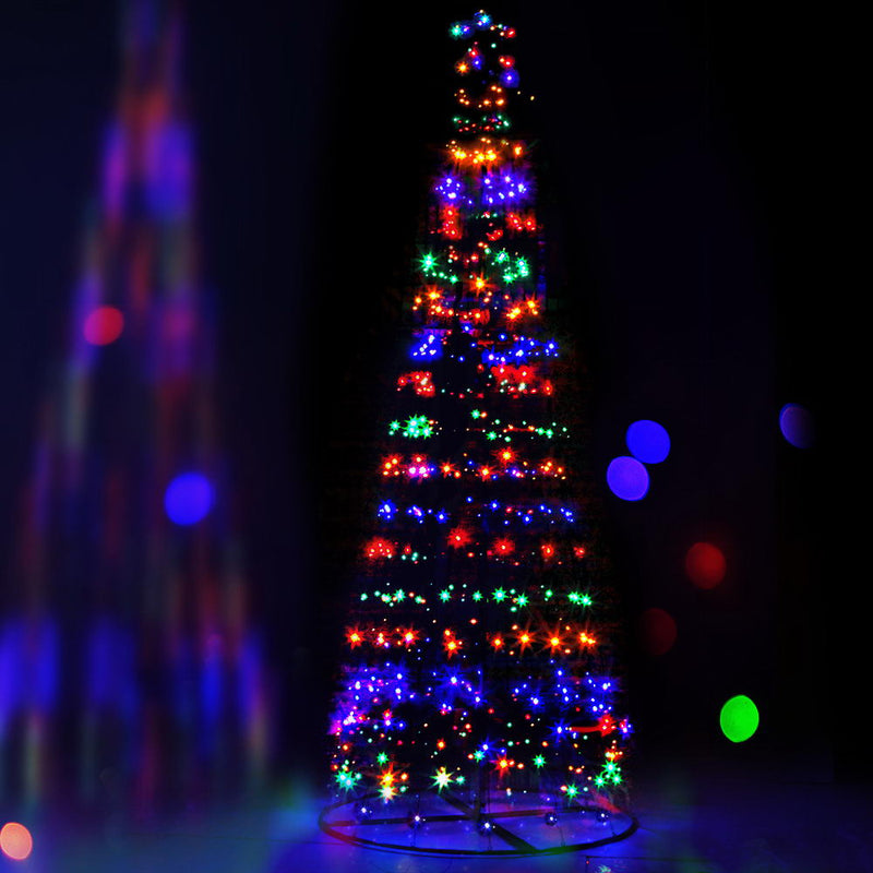 Jingle Jollys 3M LED Christmas Tree Lights 330 LED Xmas Multi Colour Optic Fiber - Coll Online