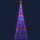 Jingle Jollys 5M LED Christmas Tree Optic Fiber Lights 750pc LED Multi Colour - Coll Online