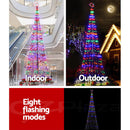 Jingle Jollys 5M LED Christmas Tree Optic Fiber Lights 750pc LED Multi Colour - Coll Online