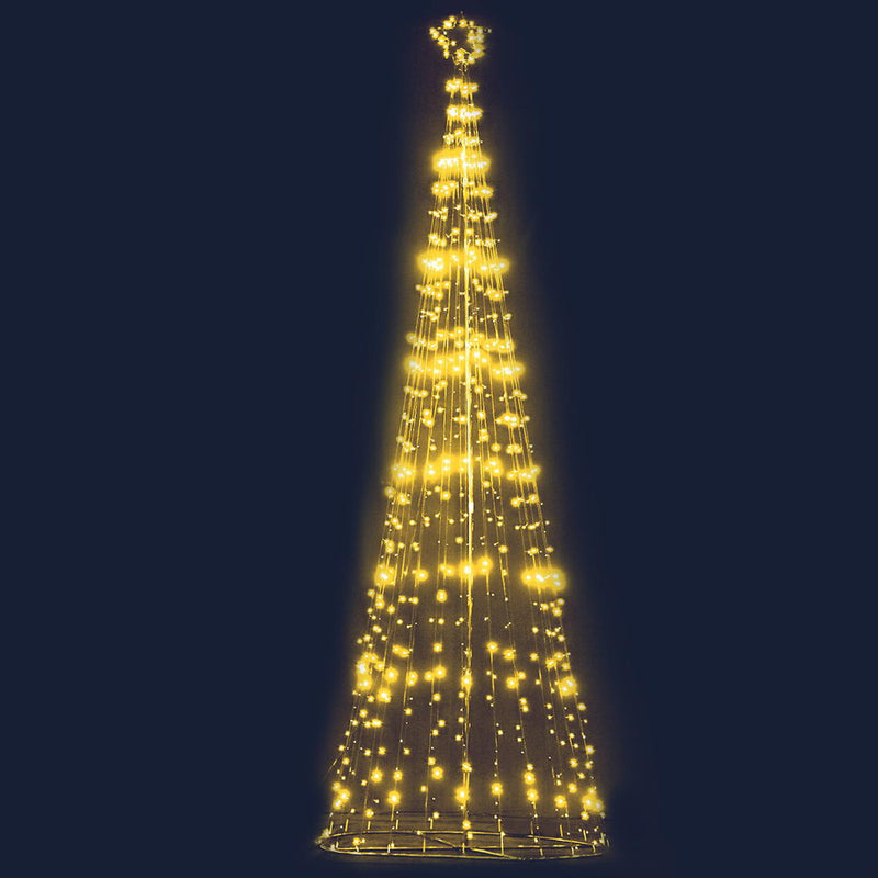 Jingle Jollys 5M LED Christmas Tree Optic Fiber Lights 750pc LED Warm White - Coll Online