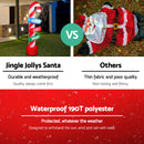 Jingle Jollys 2.4M Christmas Inflatable Santa Guide Candy Pole Xmas Decor LED - Coll Online