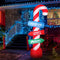 Jingle Jollys 2.4M Christmas Inflatable Santa Guide Candy Pole Xmas Decor LED - Coll Online