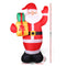 Jingle Jollys 2.4M Christmas Inflatables Santa Xmas Light Decor LED Airpower - Coll Online