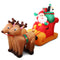Jingle Jollys 2.2M Christmas Inflatable Santa Sleigh Ride Reindeer Deer Decor - Coll Online