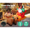 Jingle Jollys 2.2M Christmas Inflatable Santa Sleigh Ride Reindeer Deer Decor - Coll Online