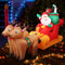 Jingle Jollys 2.2M Christmas Inflatable Santa Sleigh Ride Reindeer Deer Decor - Coll Online