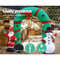 Jingle Jollys 2.8M Christmas Inflatable Giant Arch Way Santa Snowman Light Decor - Coll Online