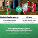 Jingle Jollys 1.8M Christmas Inflatable Santa on Tree Lights Xmas Decor Airblown - Coll Online