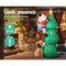 Jingle Jollys 1.8M Christmas Inflatable Santa on Tree Lights Xmas Decor Airblown - Coll Online