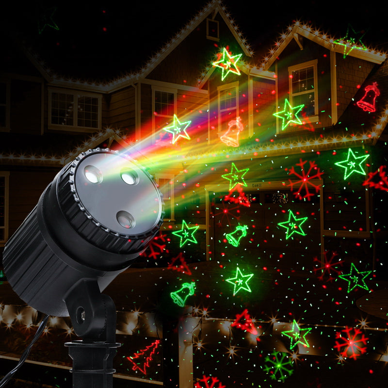 Jingle Jollys Moving LED Lights Laser Projector Landscape Lamp Christmas Decor - Coll Online