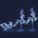 Jingle Jollys Christmas Motif Lights LED Rope Reindeer Waterproof Outdoor Xmas - Coll Online