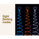 Jingle Jollys 2.4M LED Christmas Tree Motif Lights Outdoor Colourful 8 Modes