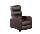 Luxury Leather Recliner Chair Armchair - Brown