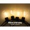 Jingle Jollys 50m LED Festoon String Lights 50 Bulbs Kits Wedding Party Christmas A19 - Coll Online