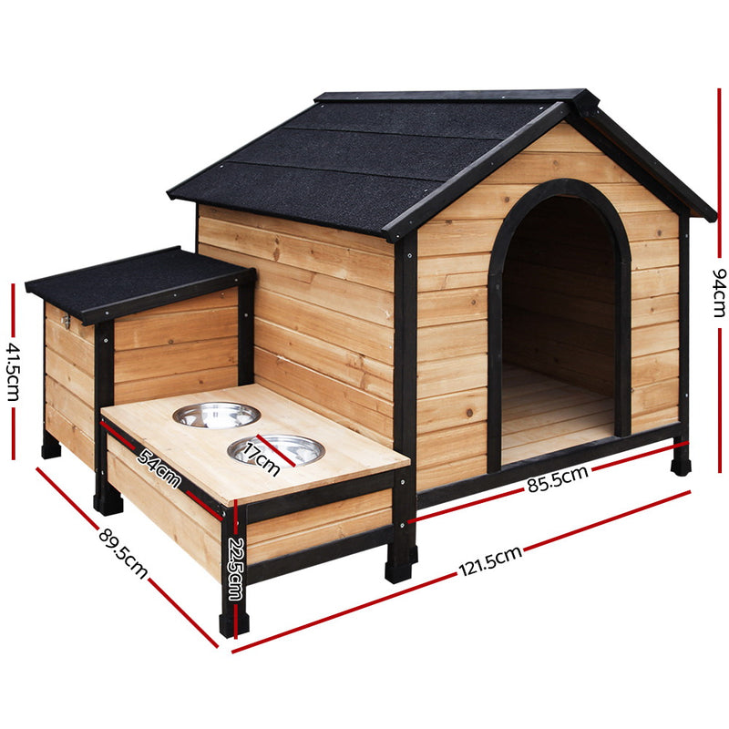 i.Pet Extra Large Wooden Pet Kennel with Storage - Coll Online