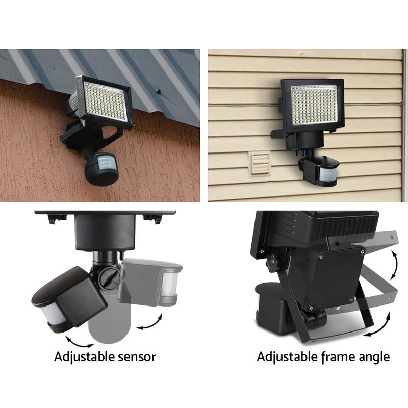 Set of 2 120 LED Solar Powered Sensor Light - Coll Online