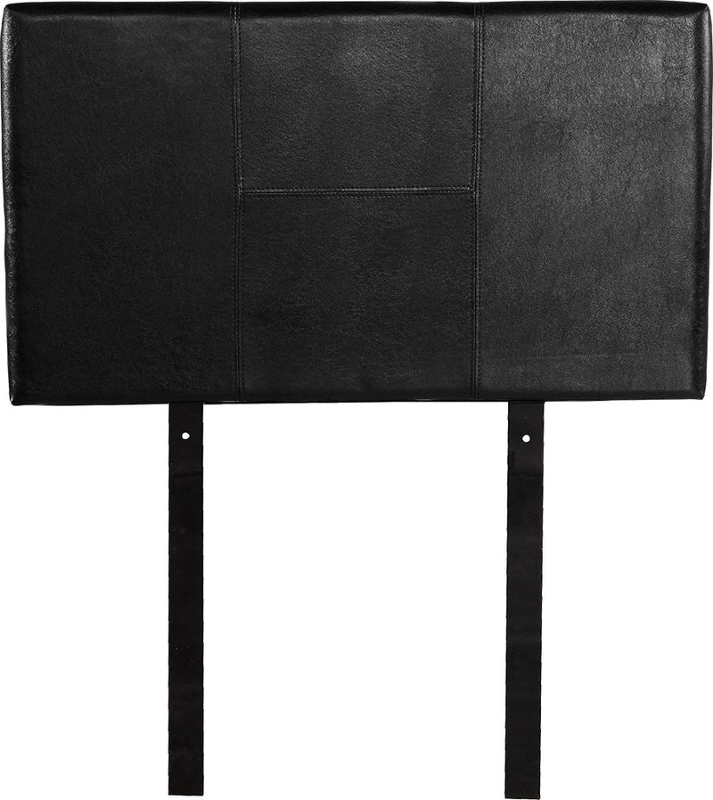 PU Leather Single Bed Headboard Bedhead - Black