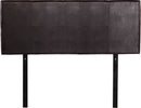 PU Leather Double Bed Headboard Bedhead - Brown