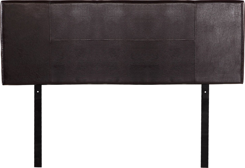 PU Leather Queen Bed Headboard Bedhead - Brown