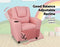 PU Leather Kids Recliner with Drink Holder