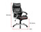 PU Leather Office Chair Executive Padded Black