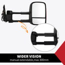 Pair Extendable Towing Mirrors Fit Toyota HILUX 2005-2015
