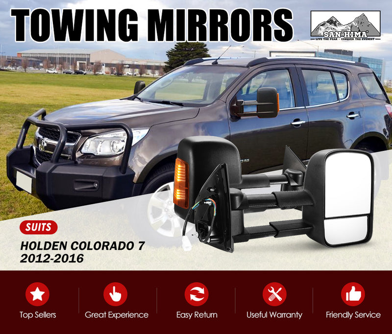 Pair Extendable Towing Mirrors Fit Holden COLORADO RG/COLORADO 7 2012+